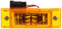 21 Series, Auxiliary W/12" Mating Harness, LED, Yellow Rectangular, 16 Diode, Marker Clearance Light, P2, 2 Screw, Hardwired, AMP 282105-1, 12V