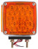 Signal-Stat, LED, Red/Yellow Square, 24 Diode, RH, Dual Face, Vertical Mount, Side Marker, 3 Wire, Pedestal Light, 2 Stud, Chrome, Stripped End/Ring Terminal
