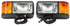 Economy, Universal, Halogen, 4 x 6 in. Rectangular, Snow Plow Light, 2 Bulb, Polycarbonate, 12V, Kit