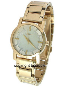 DKNY Mother Of Pearl Gold Tone Ladies Watch NY4520