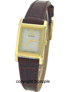 Citizen Eco-Drive Brown Leather Band Ladies Watch EW8282-09P