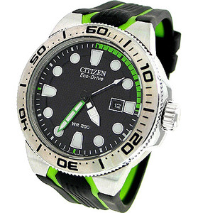 Citizen Date Polyurethane 200M Mens Watch BN0090-01E
