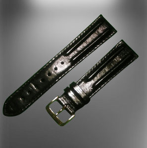 English Leather Strap / Band by Speidel - Black - 20mm English Leather Strap / Band by Speidel - Black - 20mm