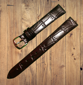 Alligator Grain Brown by Hadley Roma - 14mm, 16mm