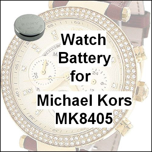 what size battery does a michael kors watch take