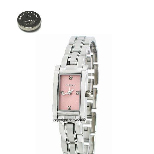 Fossil Defender Women\'s Silver Dial Watch with Pink Leather Strap New Battery Vintage Purple-dial F2 Fossil Women main image 4