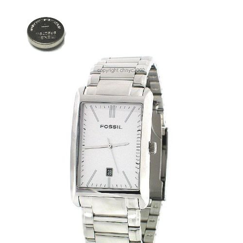 Vintage Fossil Rectangular Watch - Needs new battery Vintage Fossil FS-4303 Black Diamond Analog Men main image 4