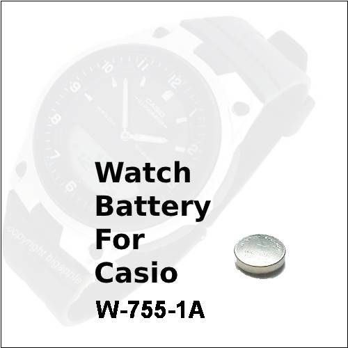 Watch Battery for Casio W-755-1A