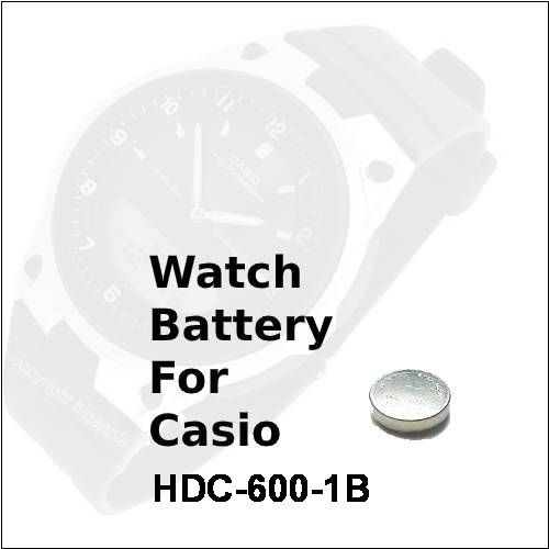 Watch Battery for Casio HDC-600-1B