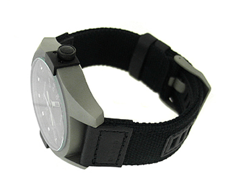 Diesel Black Canvas Strap 50M Mens Watch DZ1489