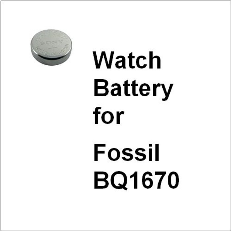 Watch Battery for Fossil BQ1670