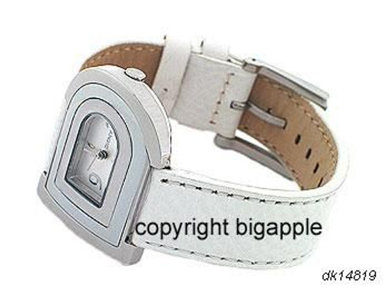 DKNY White Leather Band Ladies Watch NY4564