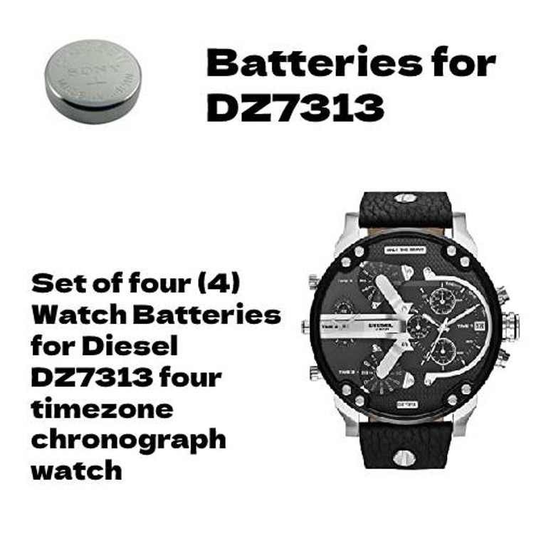 Set of four (4) Watch Batteries for Diesel Mr. Daddy  DZ7313