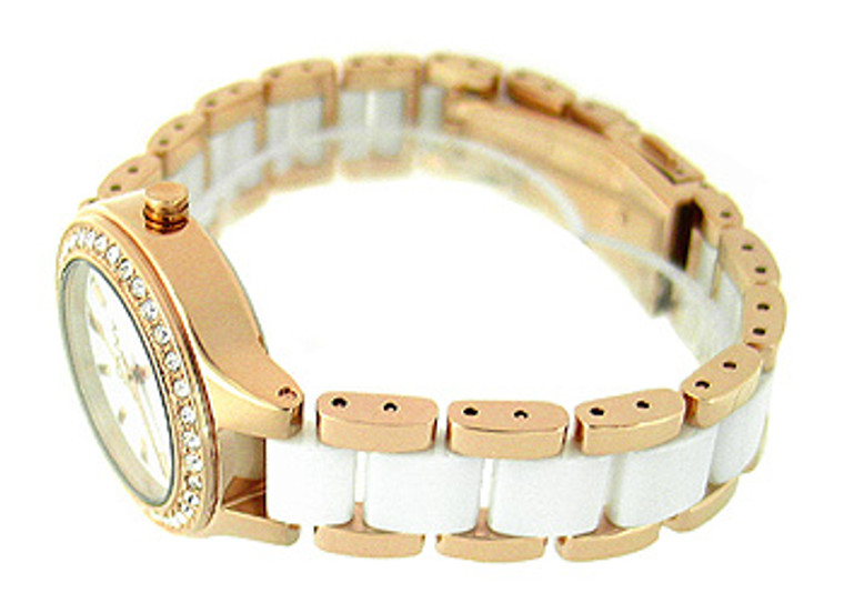 DKNY Crystal Ceramic Bracelet 50M Ladies Watch NY8141