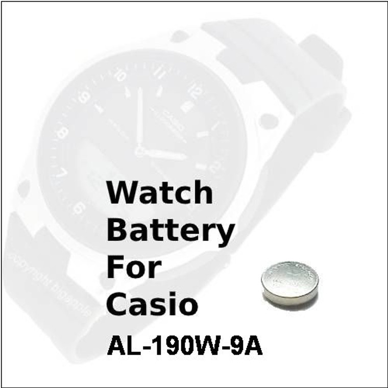 Watch Battery for Casio AL-190W-9A