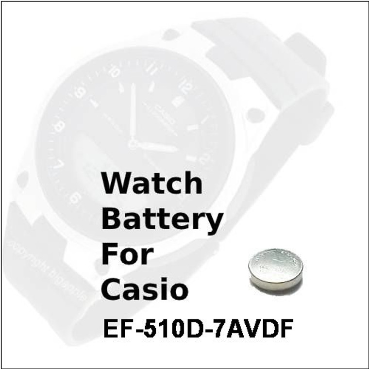 Watch Battery for Casio EF-510D-7AVDF