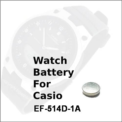 Watch Battery for Casio EF-514D-1A