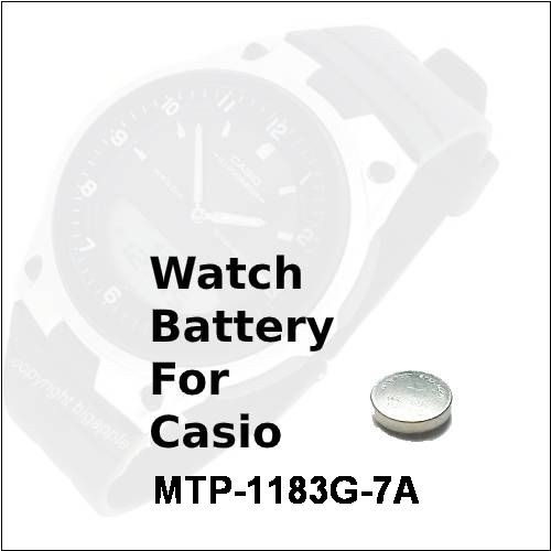 Watch Battery for Casio MTP-1183G-7A