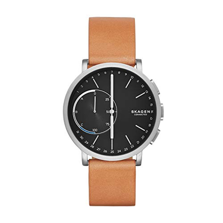 Skagen Connected Men's Hagen Titanium and Leather Hybrid