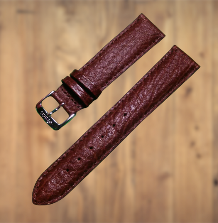Buffalo Grain Brown Leather Band by Speidel - 20mm, 24mm, 26mm