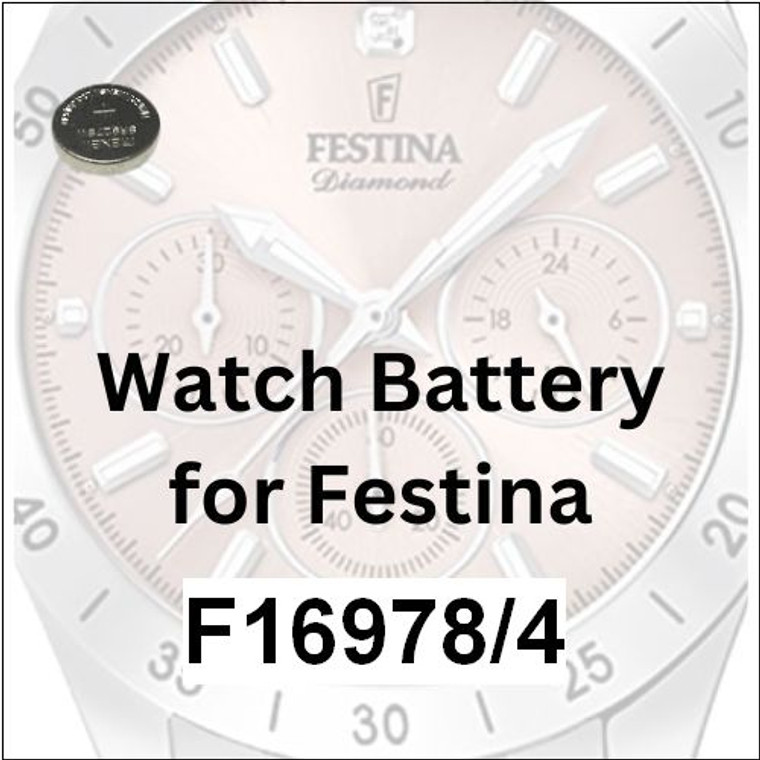 Watch Battery for Festina F16978/4 and F16978 Series