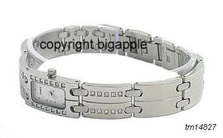 Timex Crystal Silver Bracelet Ladies Watch T2D1119J