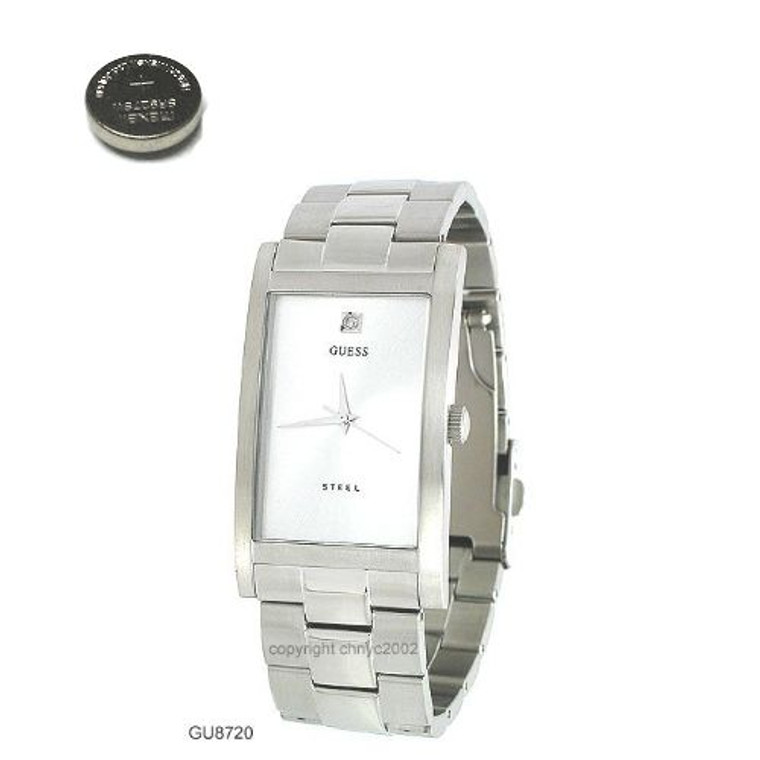 guess steel watch battery size