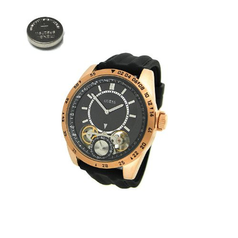 guess watch women's rose gold tone