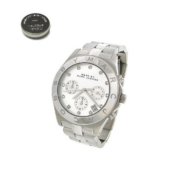 Marc by Marc Jacobs MBM3100 Silver Stainless Steel Chronograph Watch Marc Jacobs Blade White Dial SIlver Steel Strap Watch for Women main image 3