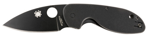 Spyderco C216GPBBK Efficient 2.98" Folding Liner Lock Knife Black DLC 8Cr13MoV Stainless Blade Black G10 Handle