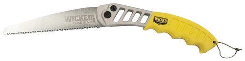 Wicked Tree Gear WTG007 7" Wicked Tough Utility Folding Saw High Carbon Steel Yellow Handle