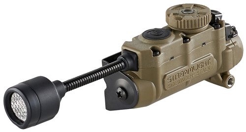 Streamlight Sidewinder Stalk Hands-Free Helmet/MOLLE Light IR & White LED Coyote 28 Meter Beam