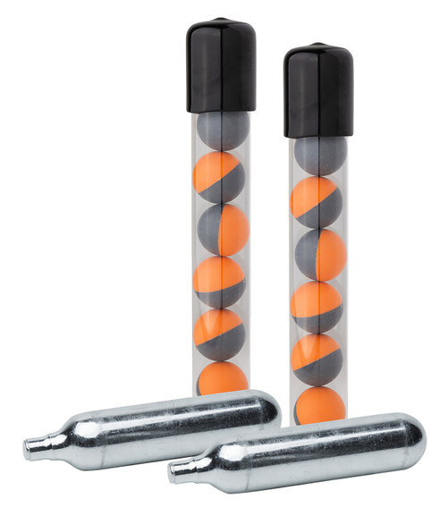Sabre Pepper Projectiles Refill Kit Red Pepper/CO2 Orange Gray 14 Bursts