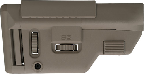 B5 Systems Precision AR Carbine Stock FDE Flat Dark Earth Adjustable Cheek Riser