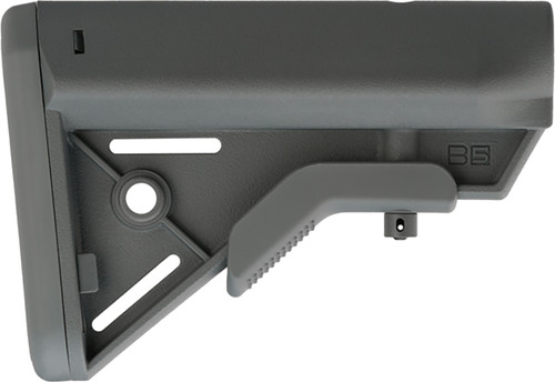 B5 Systems Bravo Buttstock Wolf Gray for Mil-Spec AR-15 Receiver Extension BRV1117