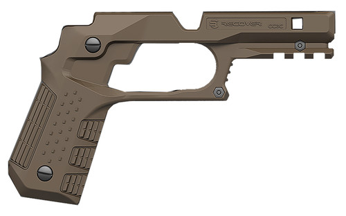 Recover Tactical Grip and Picatinny Rail System Tan Compact 1911 CC3C02