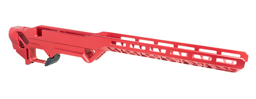 Timber Creek Enforcer Skeletonized Rifle Chassis Red Aluminum Fits Remington 700 SA Right Hand