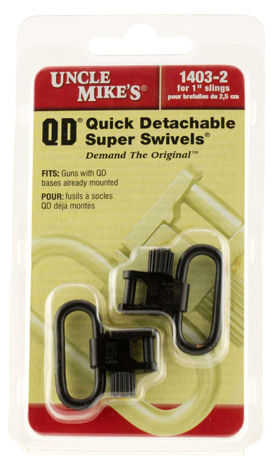 Uncle Mike's 14032 QD Tri-Lock Super Swivel 1 Inch Blued for QD Base Firearms