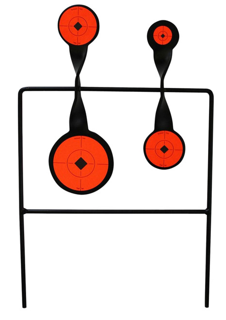Birchwood Casey 46422 Rimfire Duplex AR500 Steel Three-Disc Spinning Bullseye Target