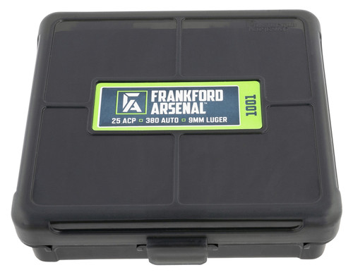 Frankford Arsenal 1083797 High-Density Polymer Ammo Box 9mm/25/380ACP 100rd Black