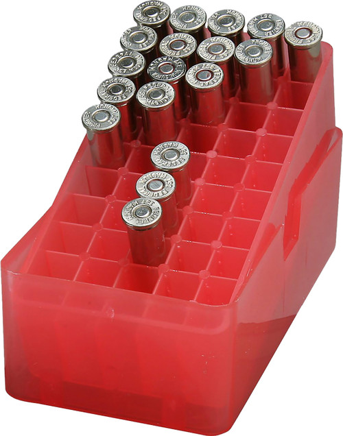MTM Case-Gard E503841 E-50 38-357 Caliber Slip-Top Ammo Box Red 50rds