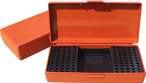 MTM SB20032 SB-200 Rimfire Rifle Multi-Caliber Ammo Box Rust 100-250 Rounds Polypropylene