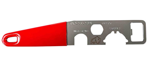 TAPCO TAP22030 AR Stock Multitool Wrench Red Heat-Treated Steel Rubber Grip with Beverage Opener Made in USA
