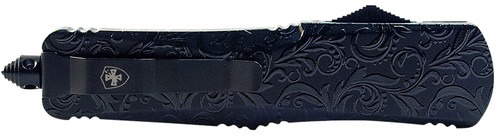 Templar Gen II MMDG131 Maiden Gloss OTF Slim Dagger Knife, 3.43" Black Oxide 440C Blade, 5.05" Black Gloss Aluminum Handle with Glass Breaker