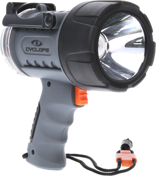 Cyclops CYC700WP Hand Held 350/700 Lumens Cree XM LED IP67 Waterproof Spotlight Black/Gray
