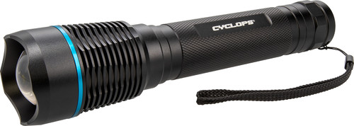 Cyclops Brontes 2K CYCFLB2000 Black Anodized 2000 Lumens White LED Flashlight
