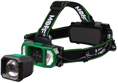 Police Security 98935 MORF R700 3-in-1 LED Headlamp 300/500/700 Lumens Black