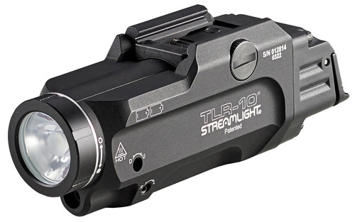 Streamlight TLR-10 Model 69470 Black 1000 Lumen Weapon Light with Red Laser Rail Mount