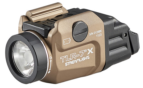 Streamlight TLR-7 X USB Gun Light 69456 Flat Dark Earth 500 Lumens White LED Multi-Fuel