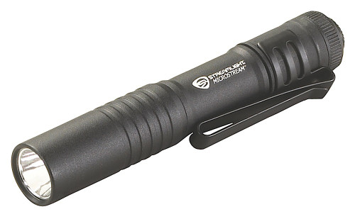 Streamlight MicroStream 66318 Black Anodized Pocket Flashlight 45 Lumens C4 LED AAA